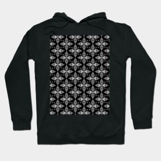 Black seamless pattern Hoodie